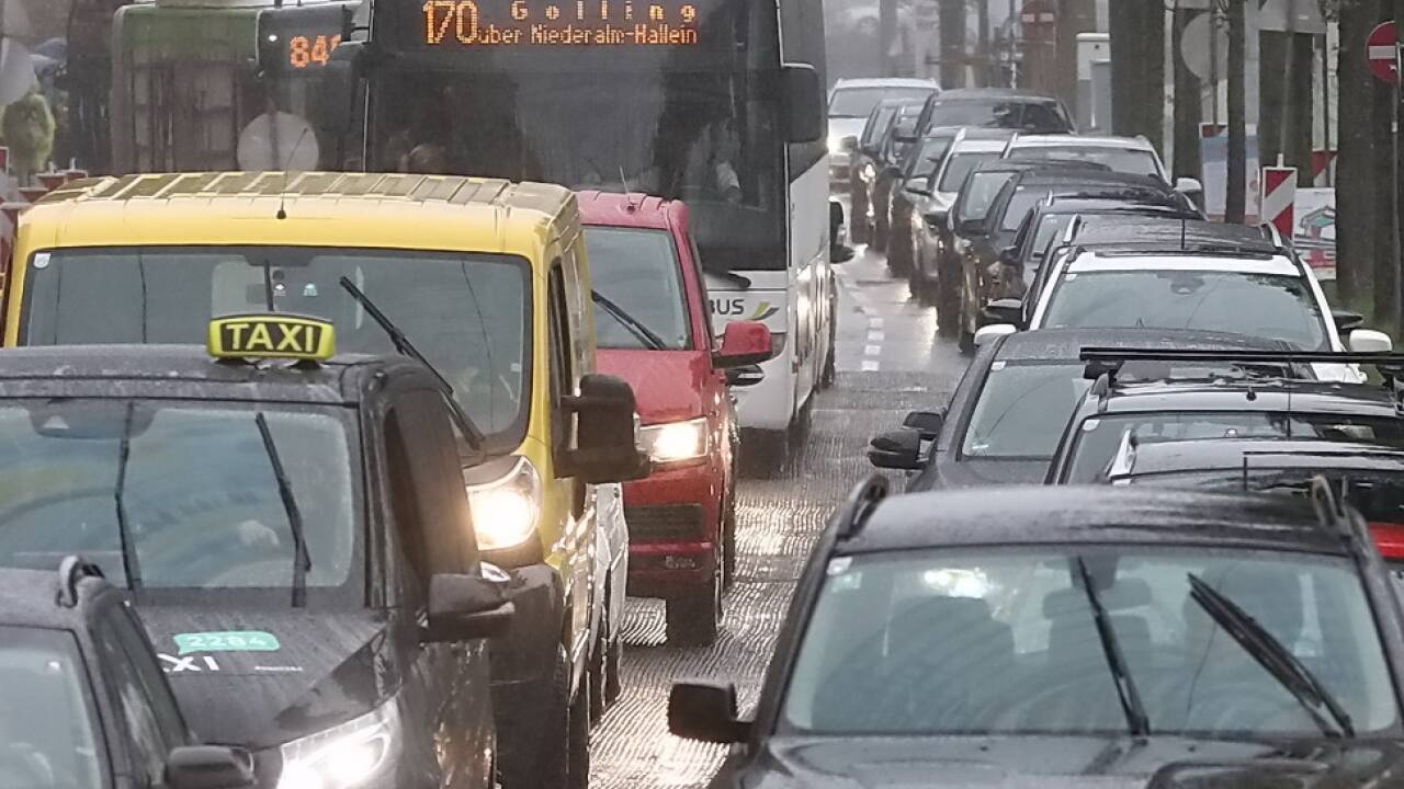 Stau auch auf dem Rudolfskai. 