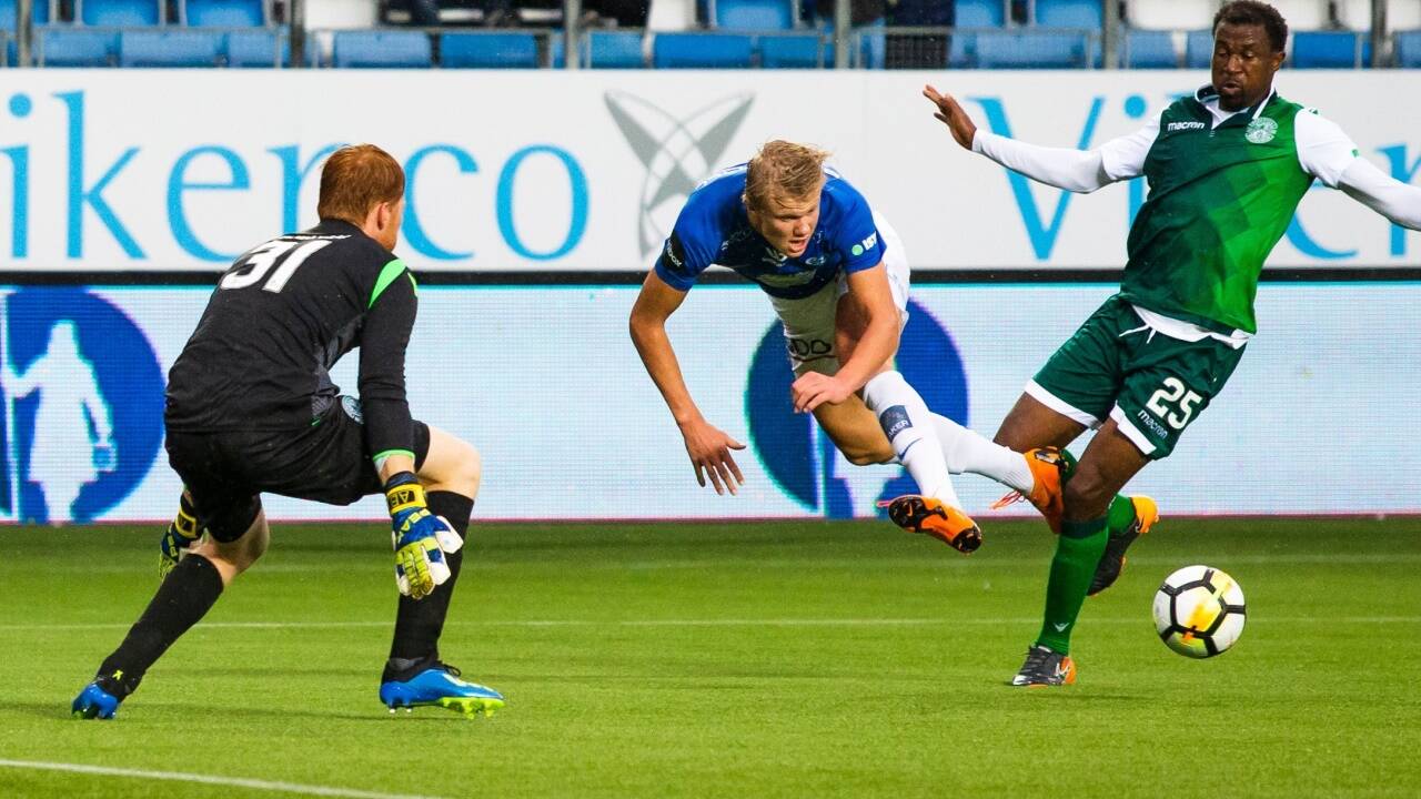 Erling Haland für FK Molde im Einsatz.   Erling Haland für FK Molde im Einsatz.