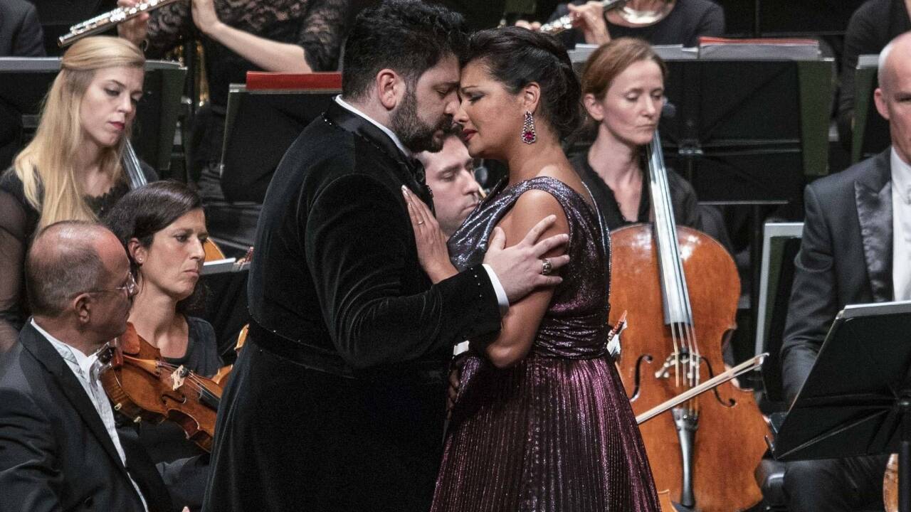 Im Paarlauf „A Due Voci“: Anna Netrebko und Yusif Eyvazov.  