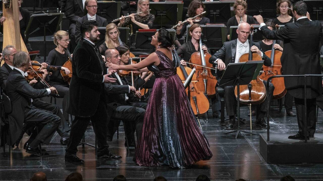 Im Paarlauf „A Due Voci“: Anna Netrebko und Yusif Eyvazov.  