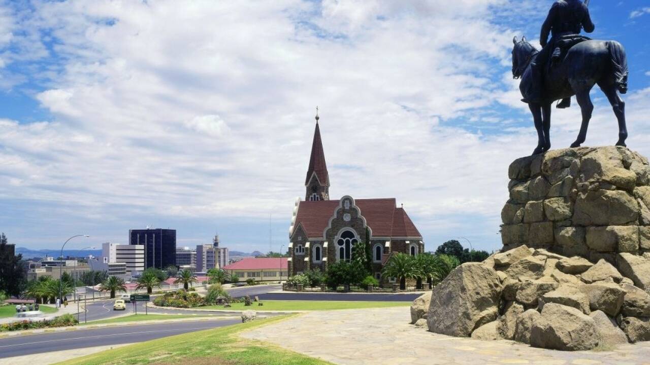 Reiterdenkmal in Namibias Hauptstadt Windhuk: Die Kolonialherren haben im früheren Deutsch-Südwestafrika einen Völkermord verübt. 