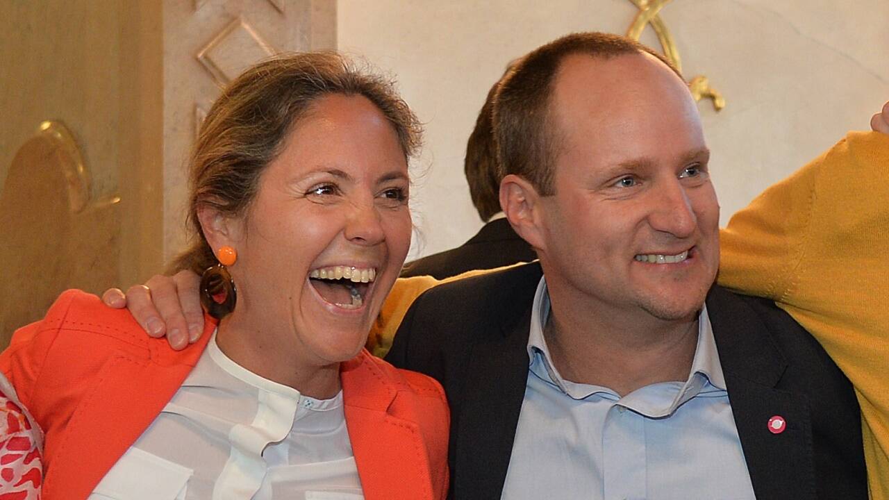Ein Blick zurück: Barbara Unterkofler jubelt mit Matthias Strolz über den Einzug der Neos in den Gemeinderat im Jahr 2014.  