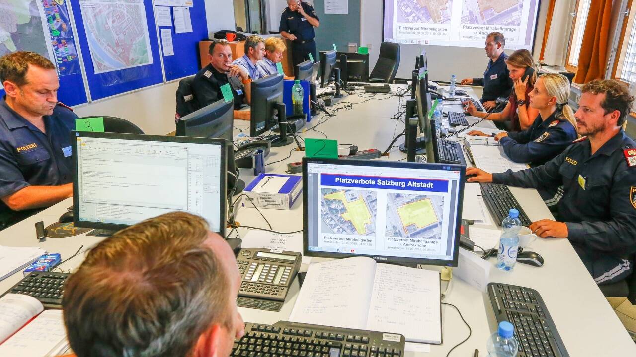 Das „Gehirn“ des Sicherheitseinsatzes liegt in der Landespolizeidirektion.  