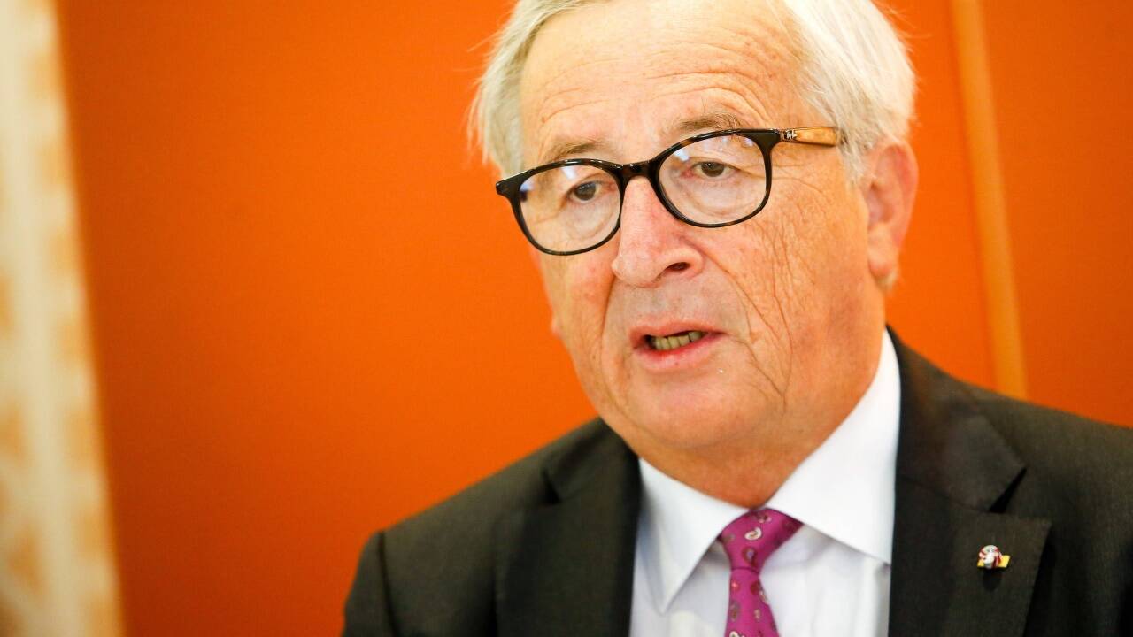 EU-Kommissionspräsident Jean-Claude Juncker am Donnerstag (20. September 2018) beim Interview. 