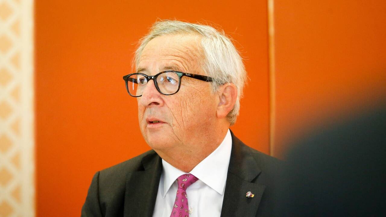 EU-Kommissionspräsident Jean-Claude Juncker am Donnerstag (20. September 2018) beim Interview. 
