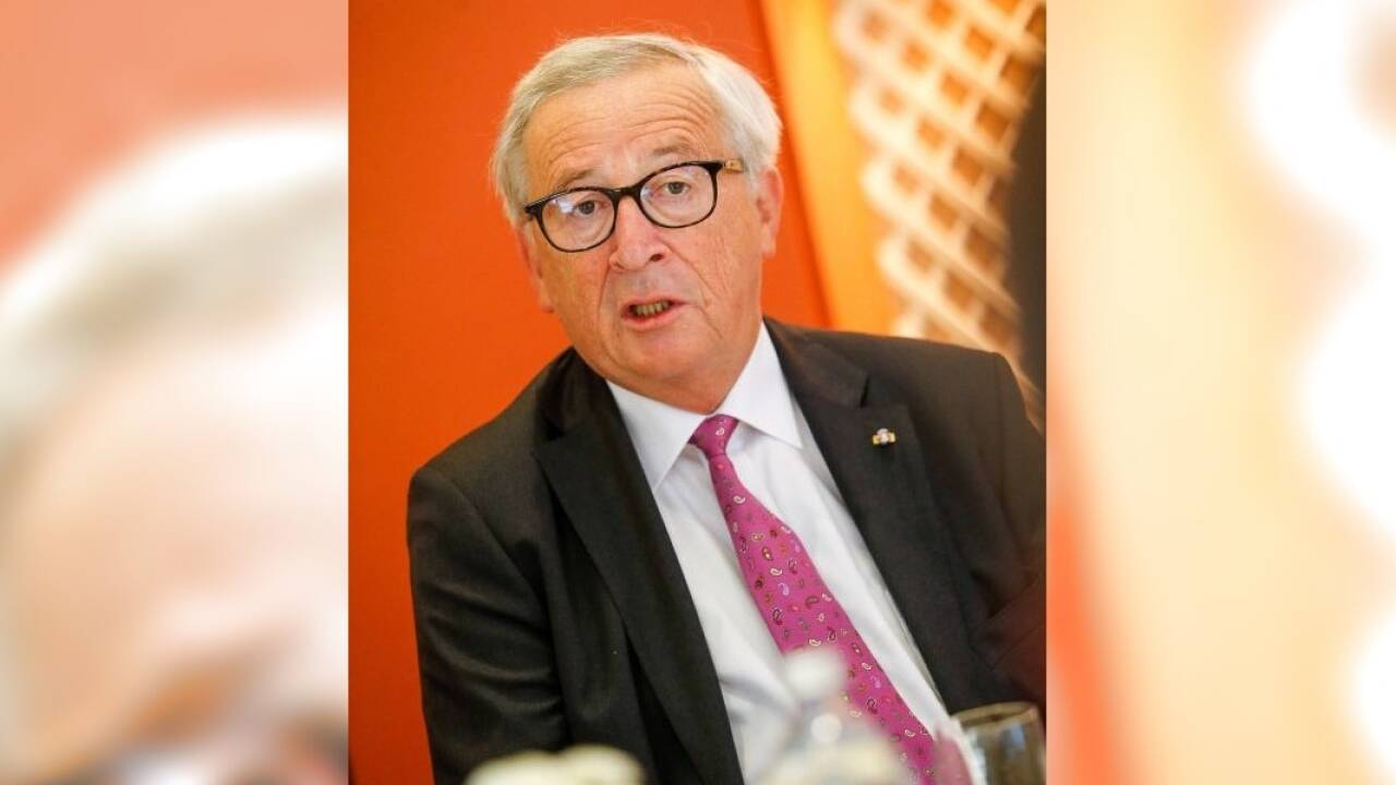 EU-Kommissionspräsident Jean-Claude Juncker am Donnerstag (20. September 2018) beim Interview. 