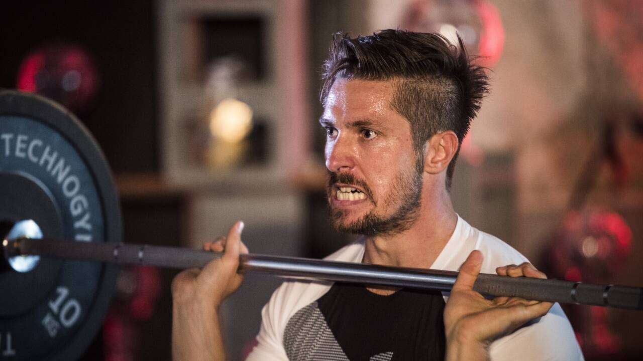 Marcel Hirscher bei seinem Showtraining in der alten Halleiner Saline. 