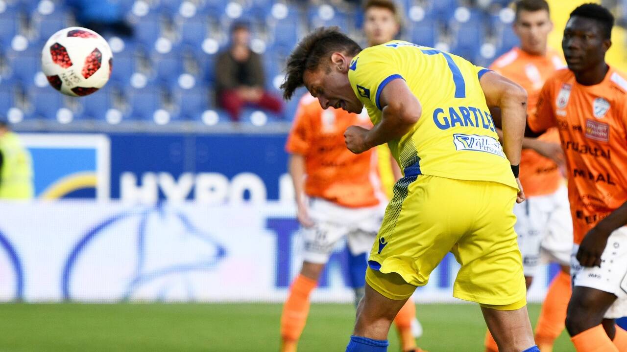 Tor in St. Pölten: Rene Gartler gelang ein Doppelpack.  Tor in St. Pölten: Rene Gartler gelang ein Doppelpack.