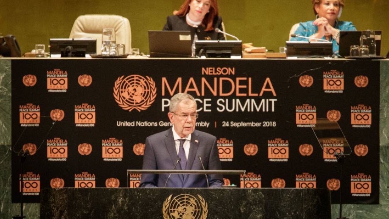 Van der Bellen beim 'Nelson-Mandela-Peace-Summit' in New York 