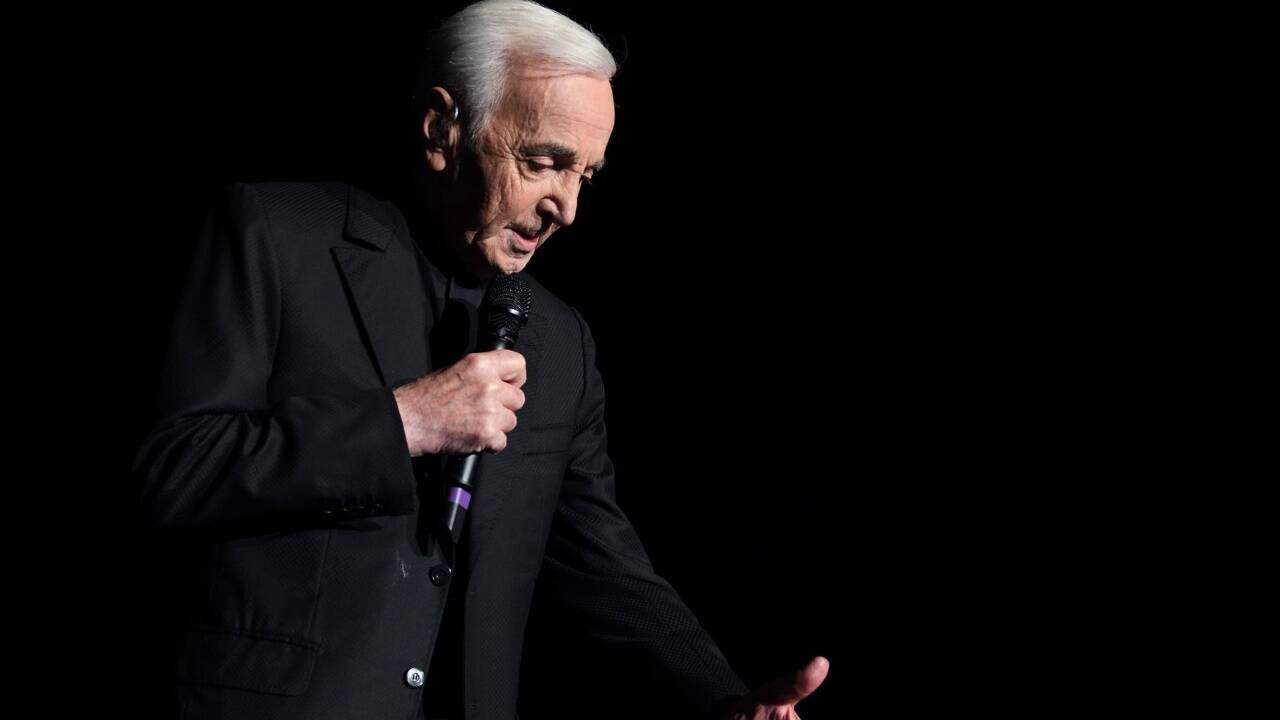 Charles Aznavour bei einem Auftritt im Vorjahr. 