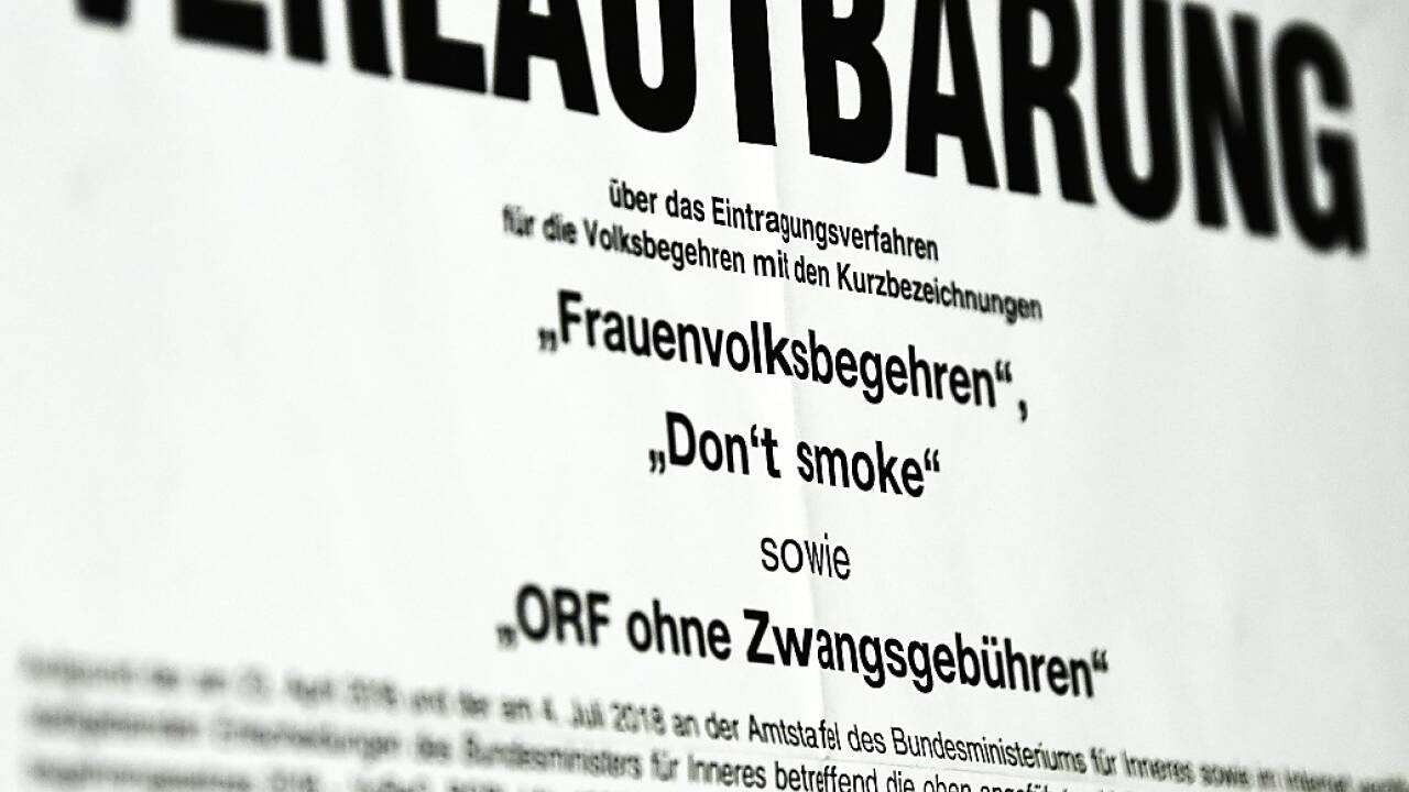 Alle drei Volksbegehren werden im Parlament bearbeitet 