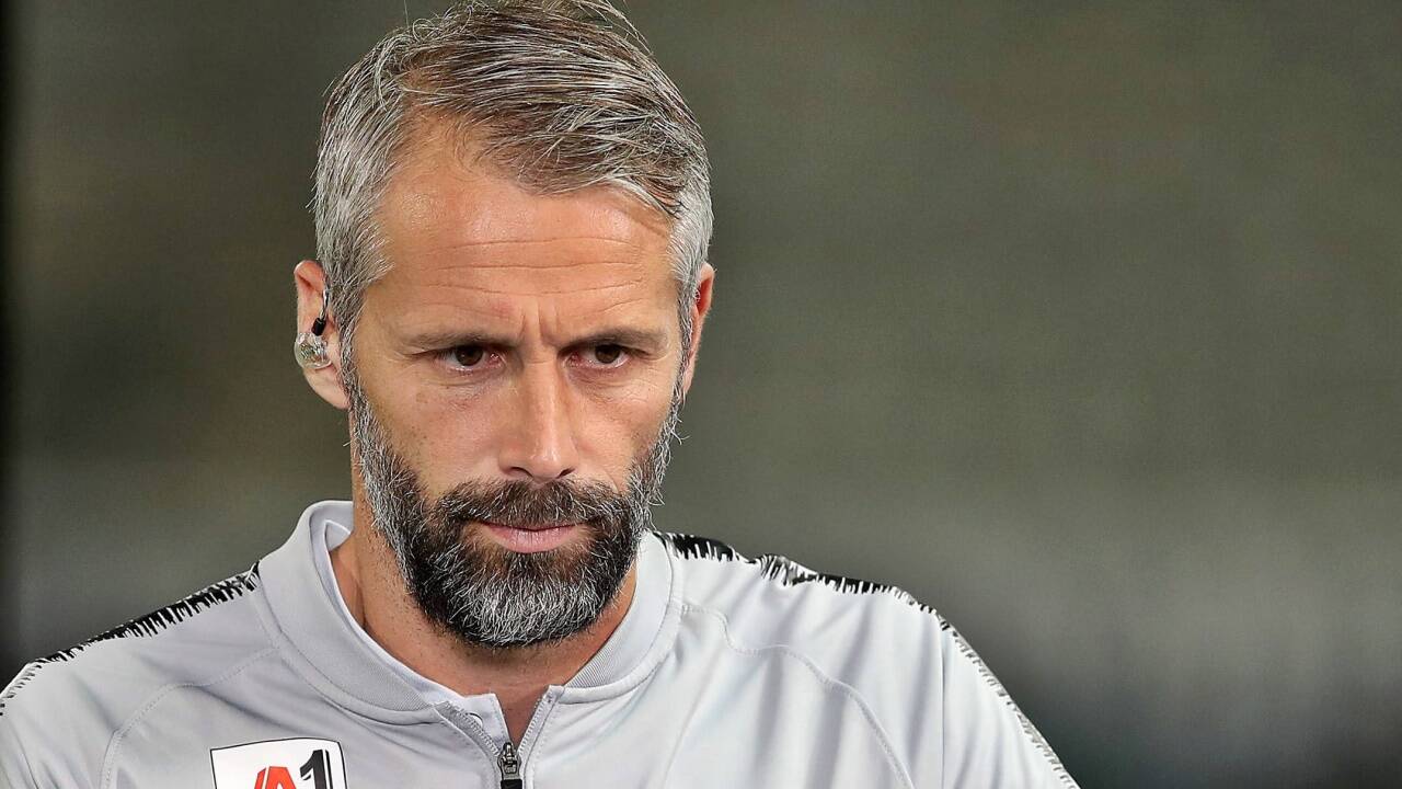 Konzentrierter Blick: Marco Rose. 