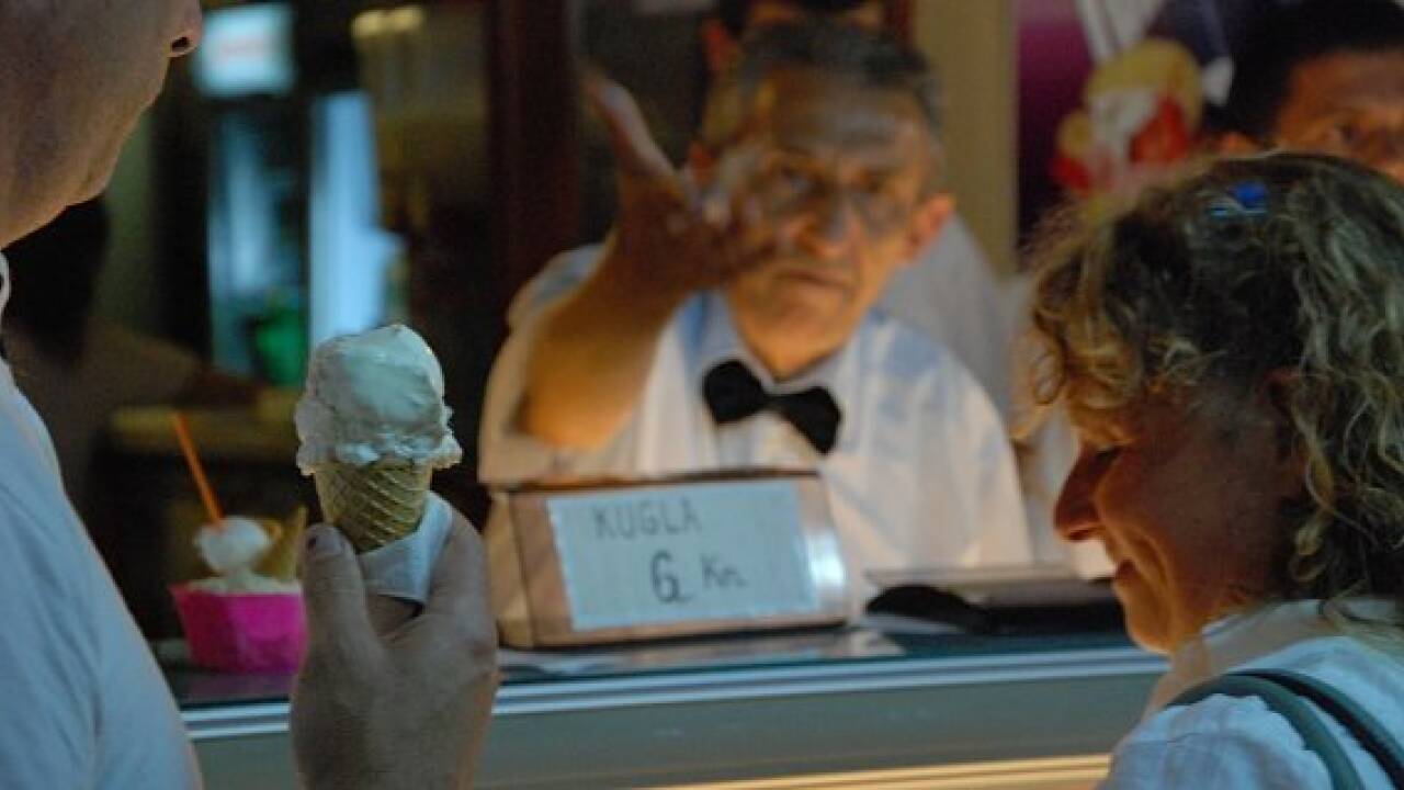 Der Eisverkäufer von Vrsar