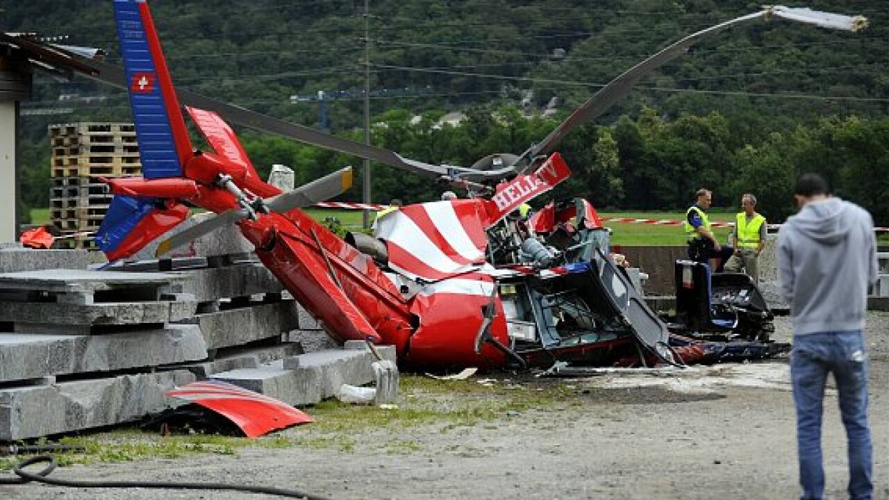 Vier Tote bei Hubschrauberabsturz in der Schweiz
