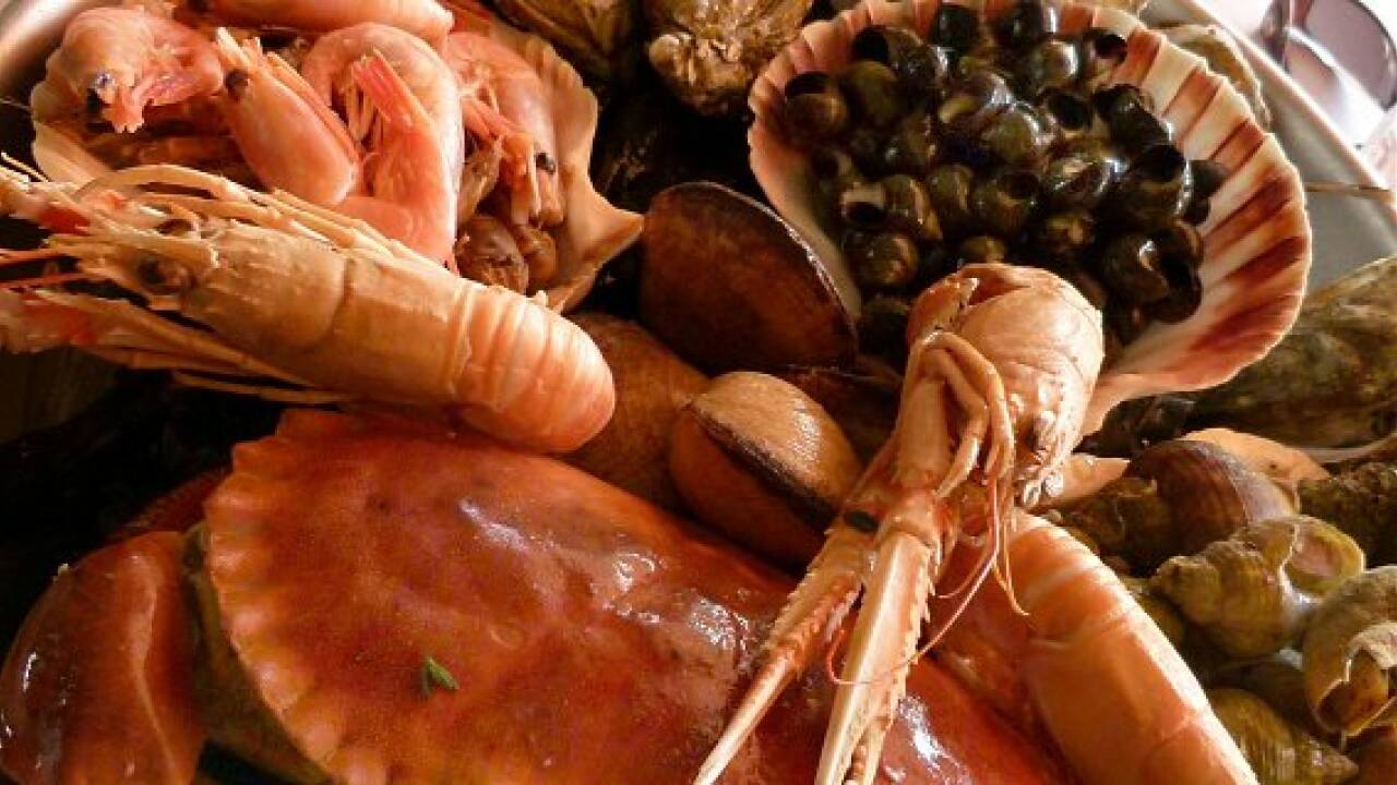 Eine Küste, die Kreide schluckt in der Normandie