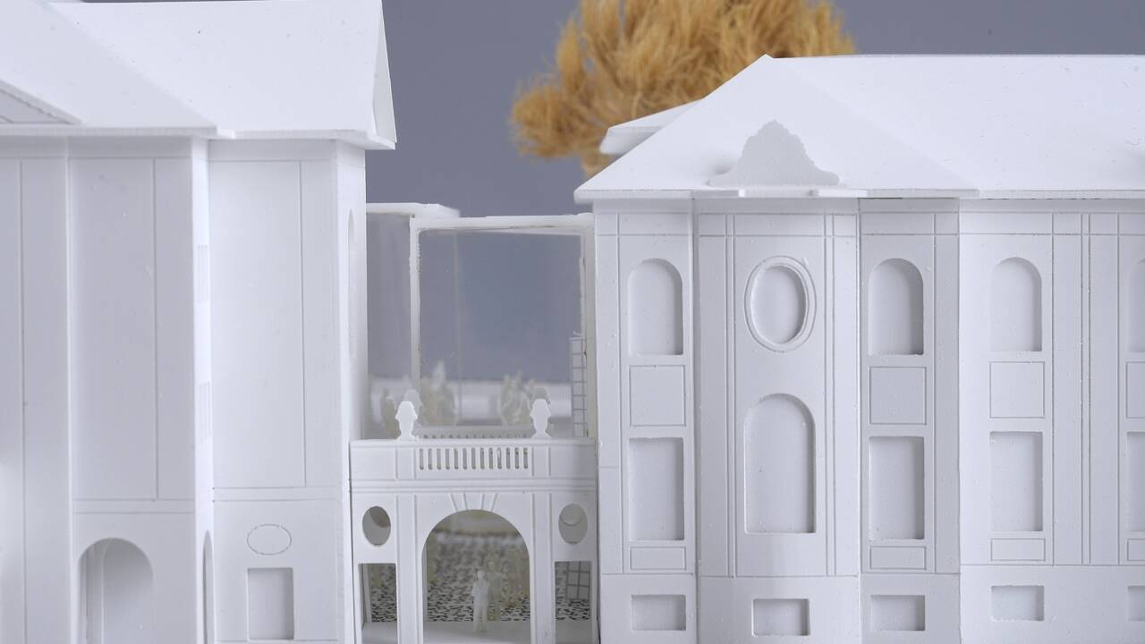 Das neue Pausenfoyer des Salzburger Architektenbüros Maria Flöckner und Hermann Schnöll verbindet die beiden Gebäudetrakte des Mozarteums. 