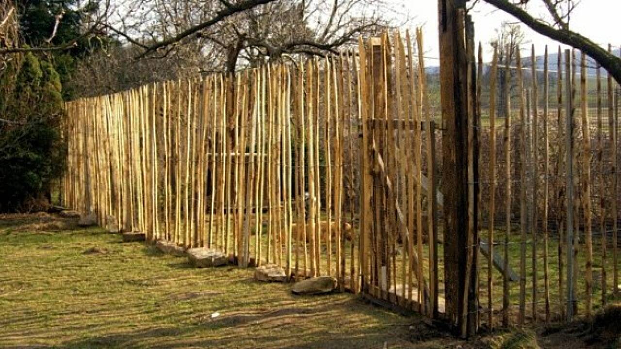 Gartenzaun aus Edelkastanie