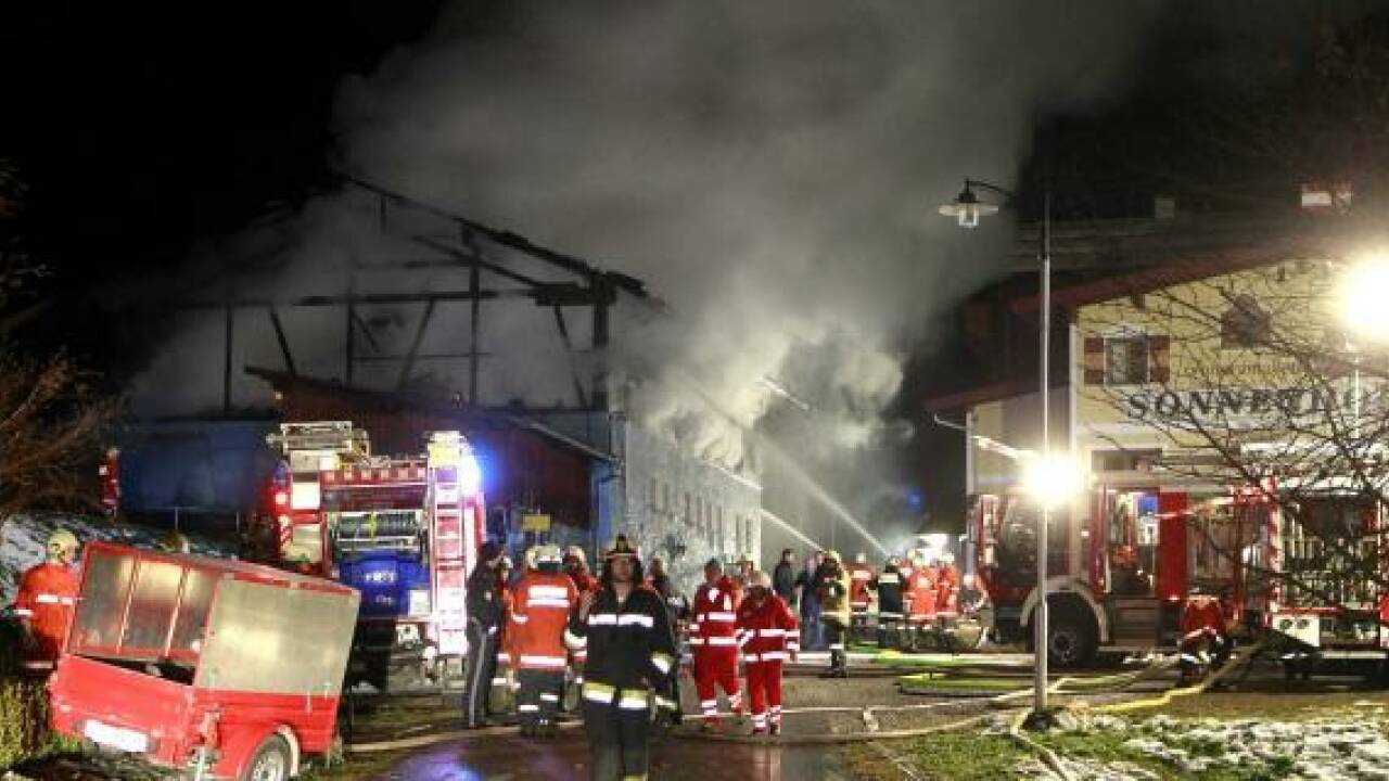 Video: Großbrand bei Hotel Sonnenhof in Werfenweng