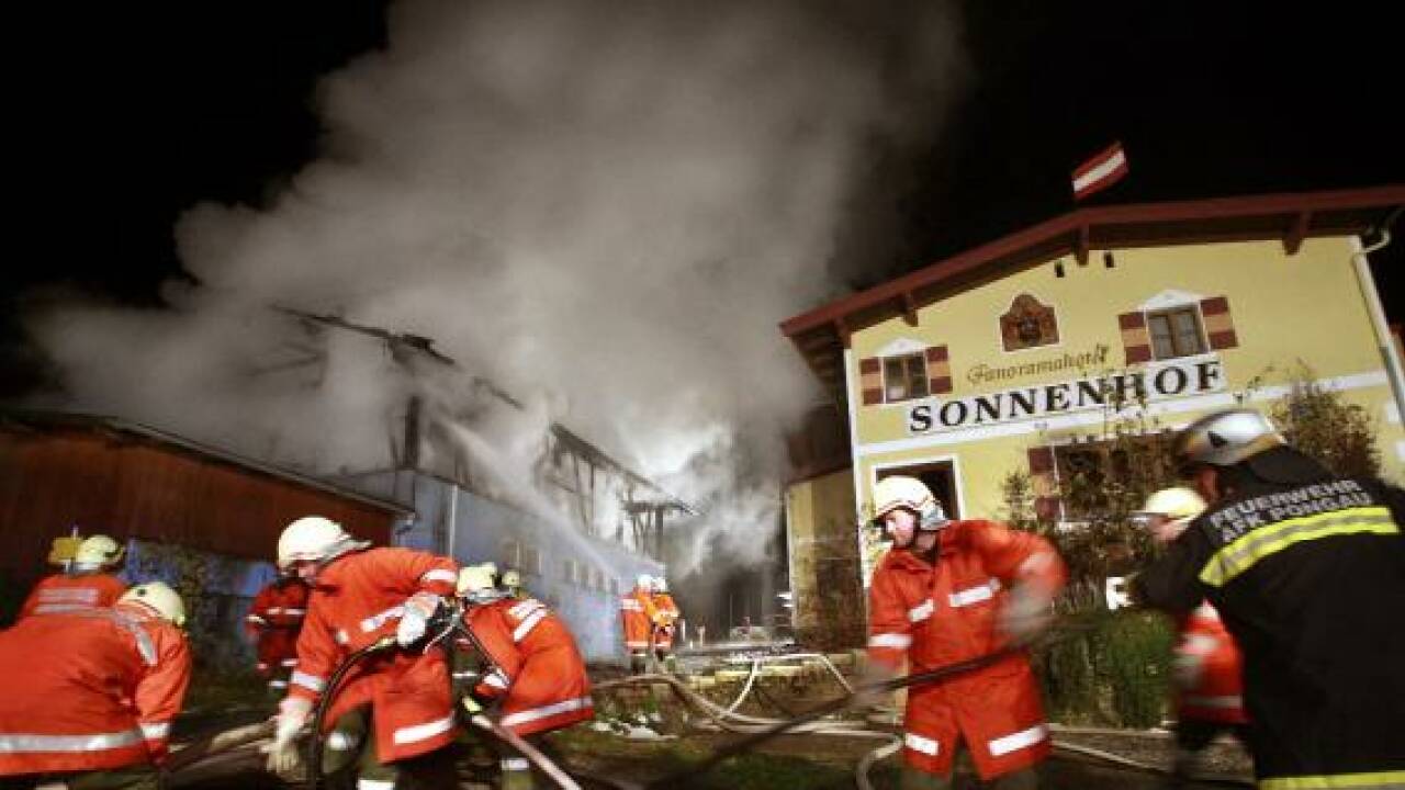 Video: Großbrand bei Hotel Sonnenhof in Werfenweng
