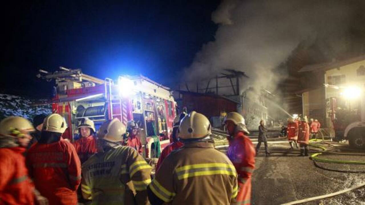 Video: Großbrand bei Hotel Sonnenhof in Werfenweng