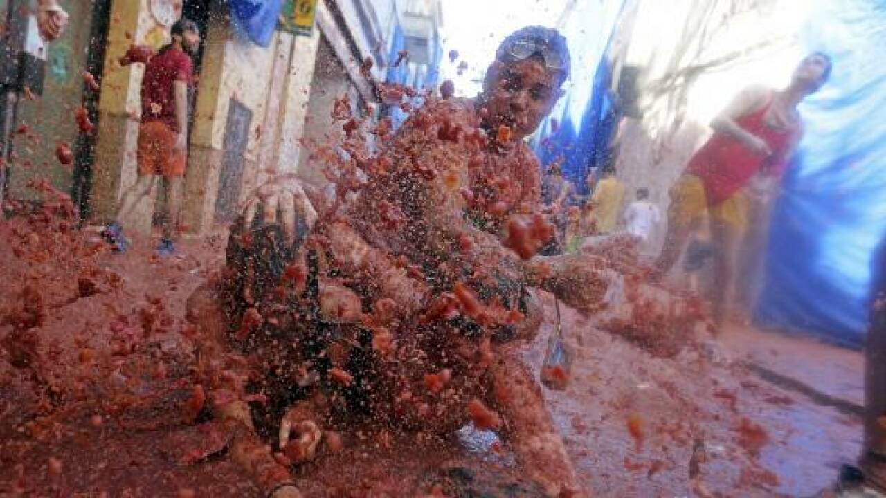Tomatina: Tomatenschlacht in Spanien