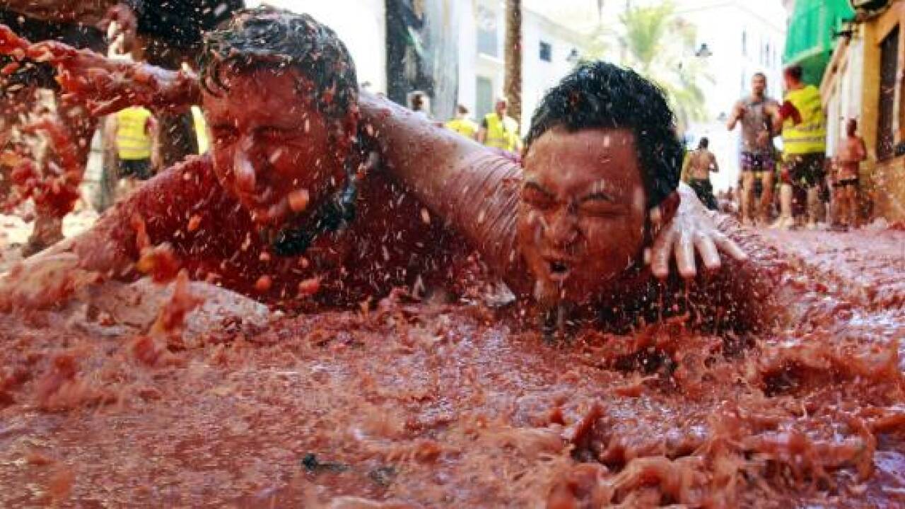 Tomatina: Tomatenschlacht in Spanien