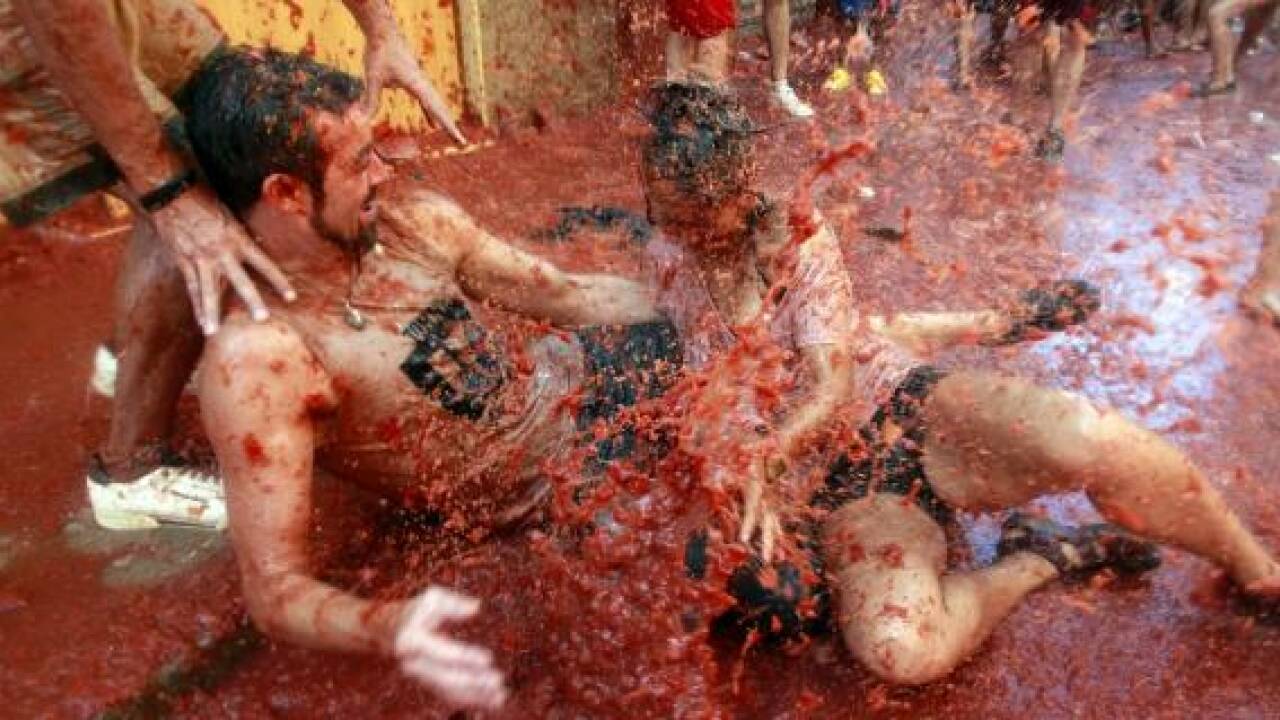 Tomatina: Tomatenschlacht in Spanien