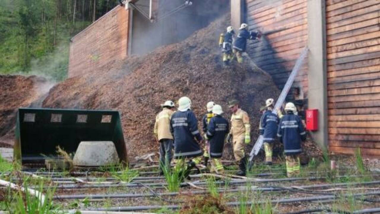 Video: Brand im Heizkraftwerk Wagrain