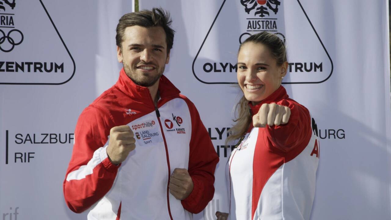WM-Hoffnungen Stefan Pokorny und Alisa Buchinger.  