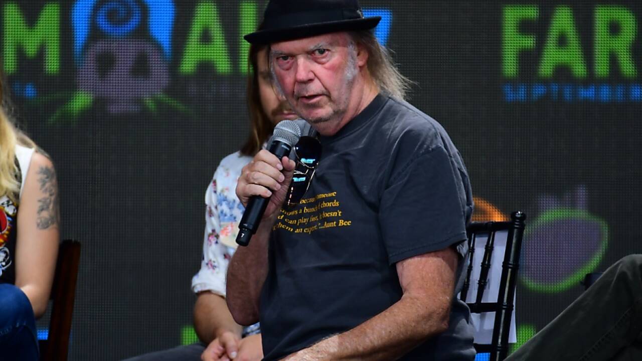 Rockmusiker Neil Young. 