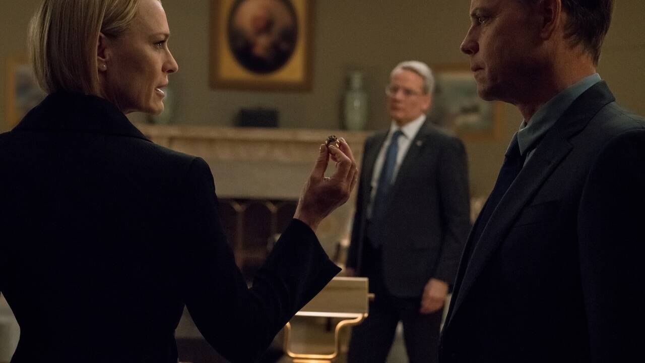 In der finalen Staffel von „House of Cards“ steht Claire Underwood (Robin Wright) im Mittelpunkt. 