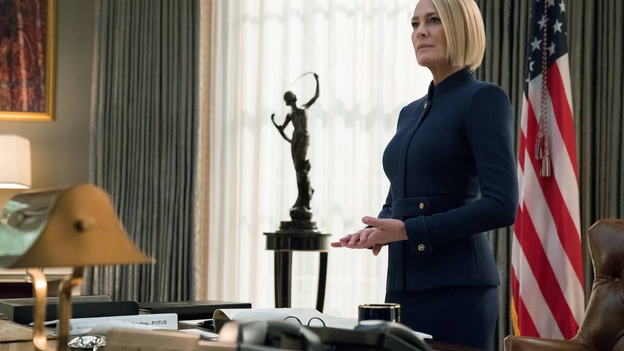 In der finalen Staffel von „House of Cards“ steht Claire Underwood (Robin Wright) im Mittelpunkt. 