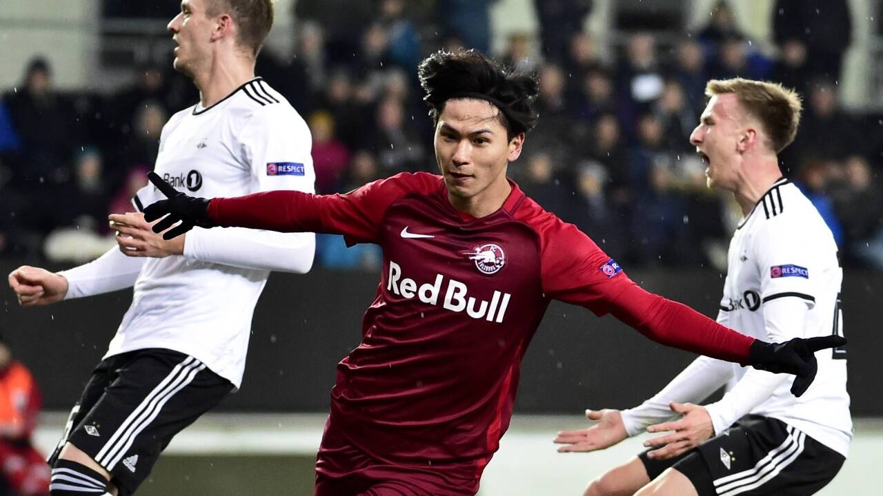 Drei Tore in Norwegen: Takumi Minamino war Salzburgs Mann des Spieles gegen Rosenborg Trondheim. 