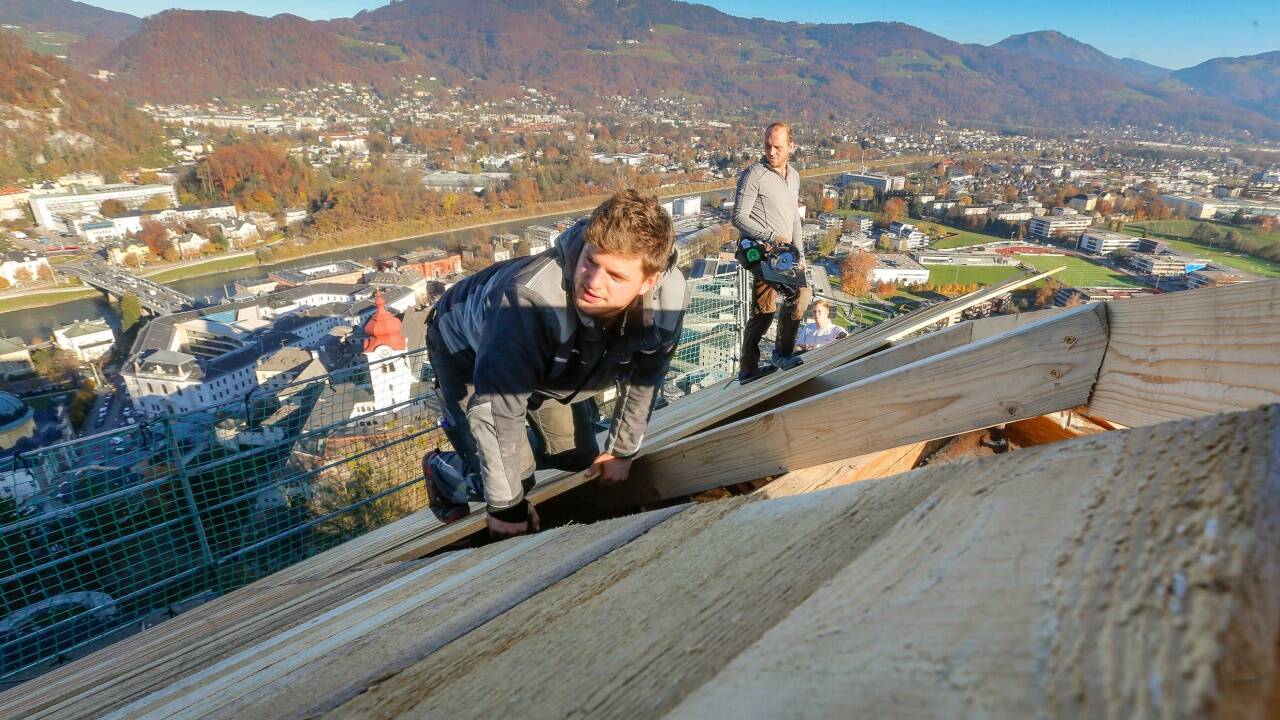 Rund 20 Arbeiter sind auf der Baustelle beschäftigt. 