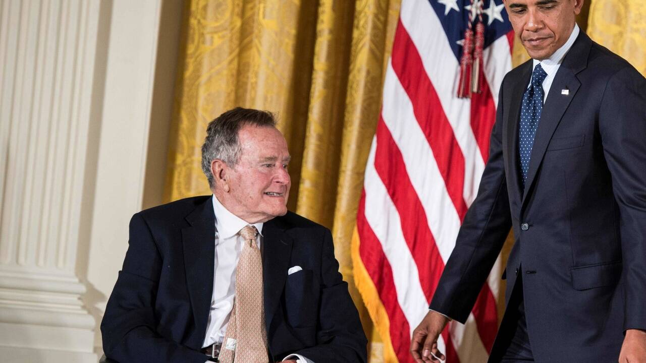 Mit Barack Obama bei einer Veranstaltung in Washington 2013. 