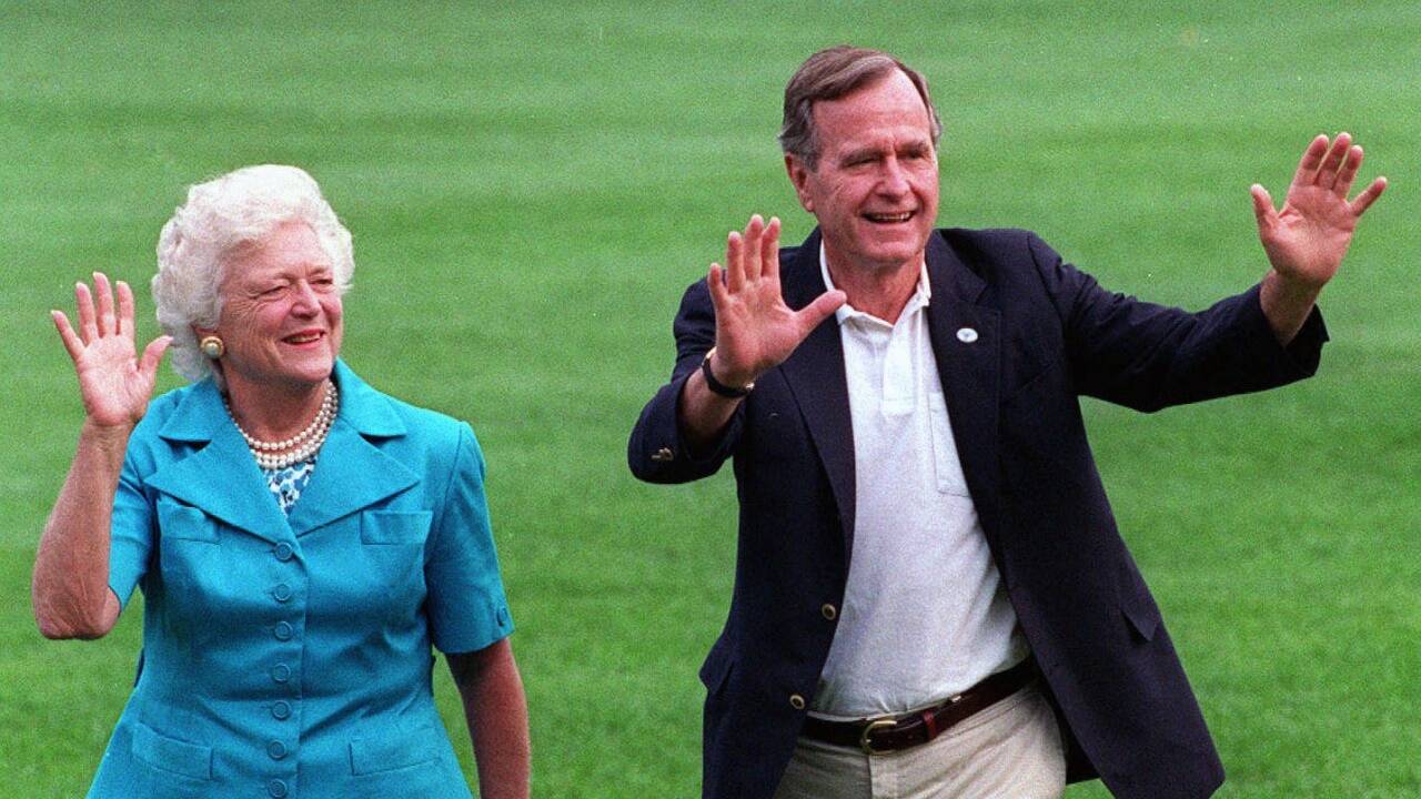 1992 mit seiner Frau Barbara. 