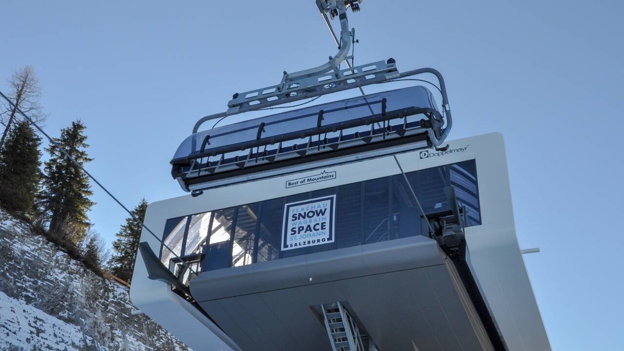 Der neue 8er-Sessellift auf den Sonntagskogel. 