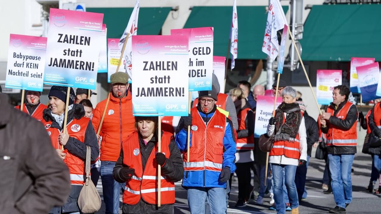 Auch in Salzburg wurde protestiert. 
