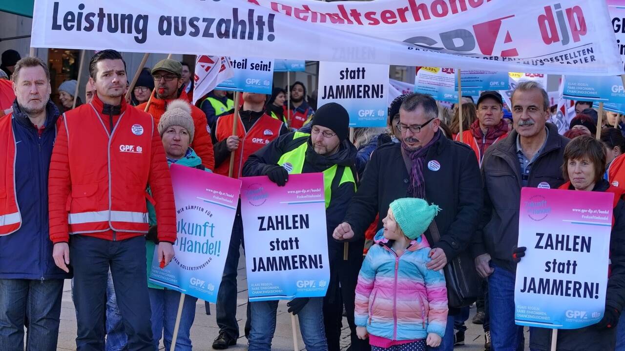 Auch in Salzburg wurde protestiert. 
