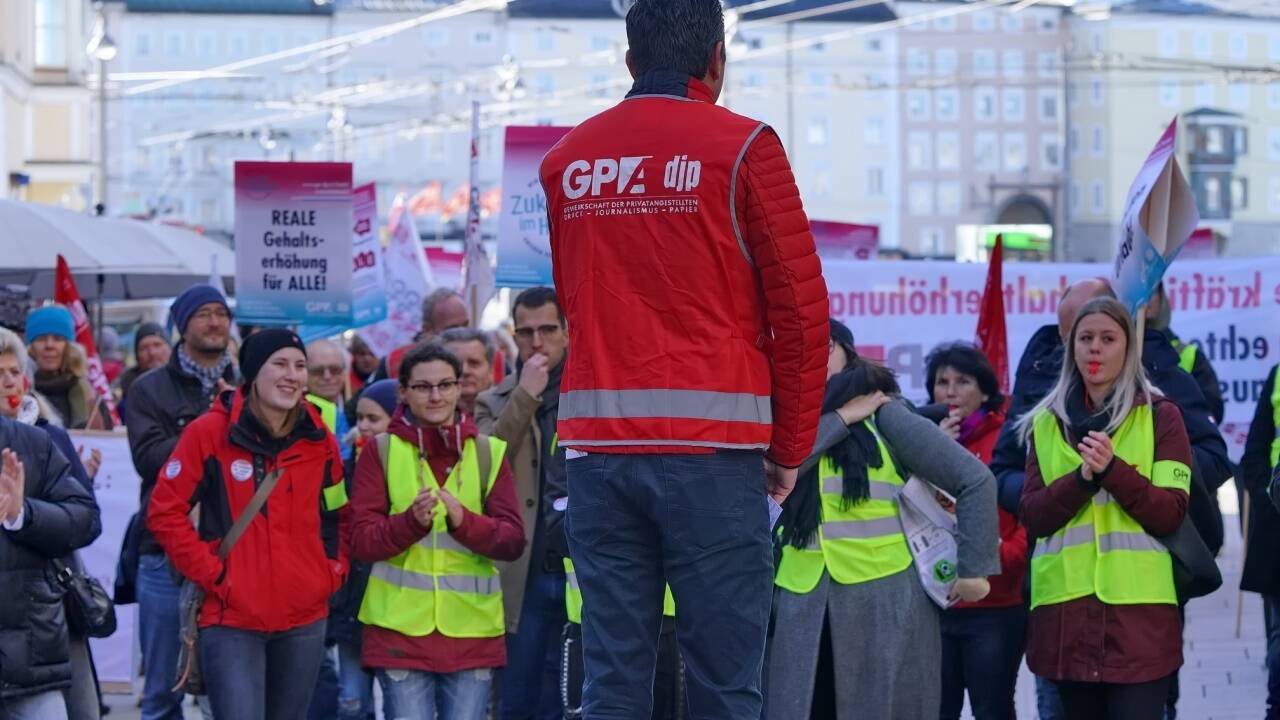 Auch in Salzburg wurde protestiert. 