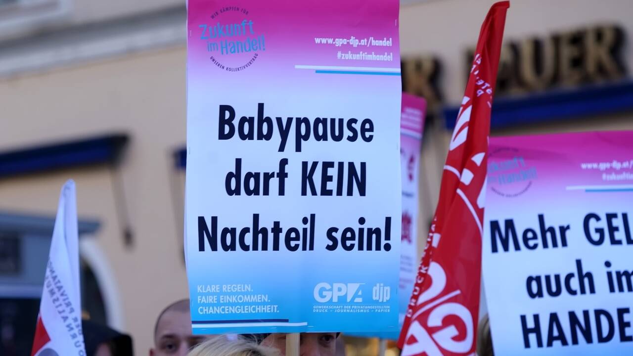Auch in Salzburg wurde protestiert. 