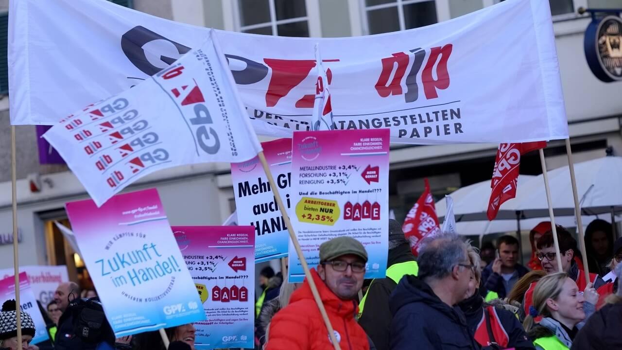 Auch in Salzburg wurde protestiert. 