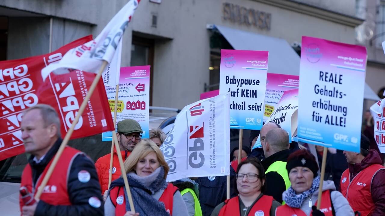 Auch in Salzburg wurde protestiert. 
