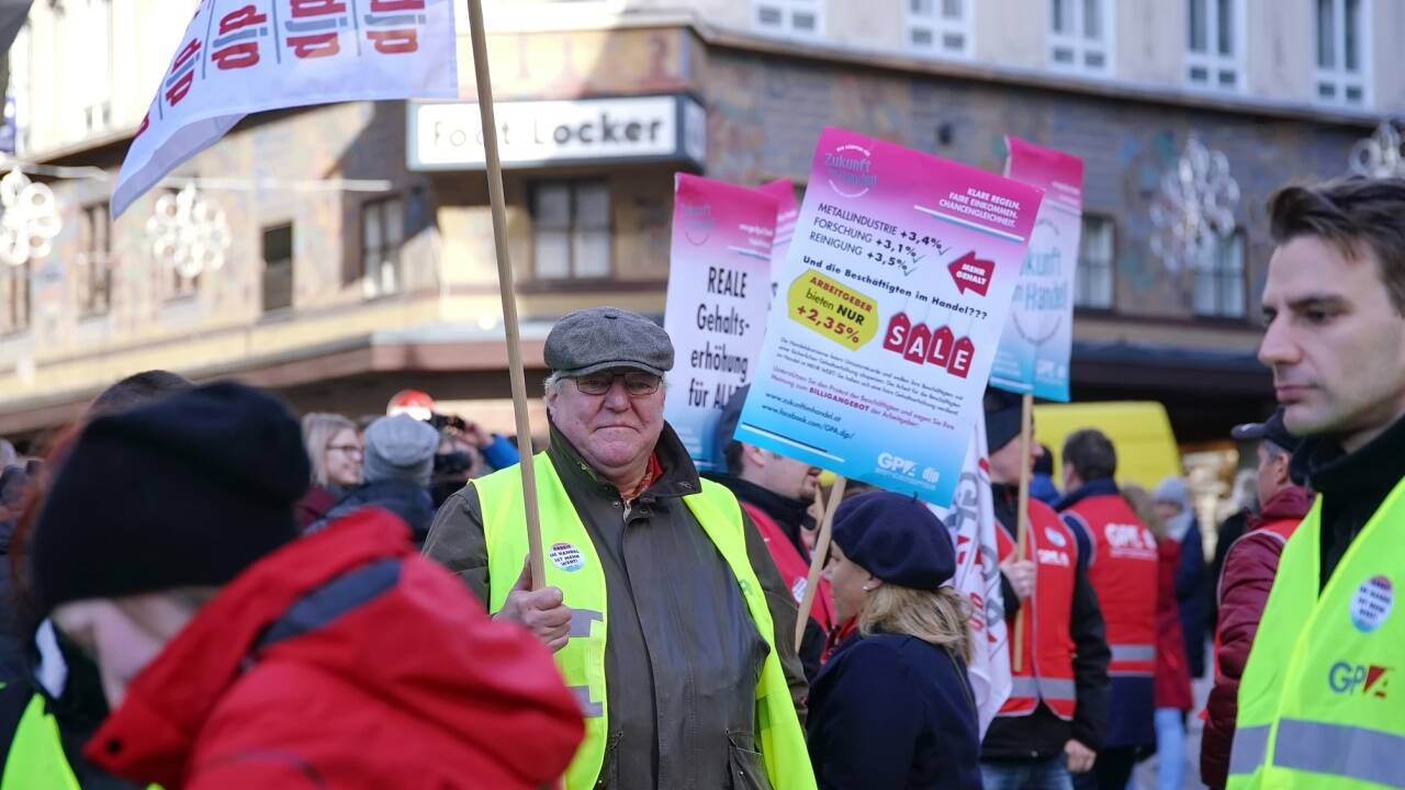 Auch in Salzburg wurde protestiert. 