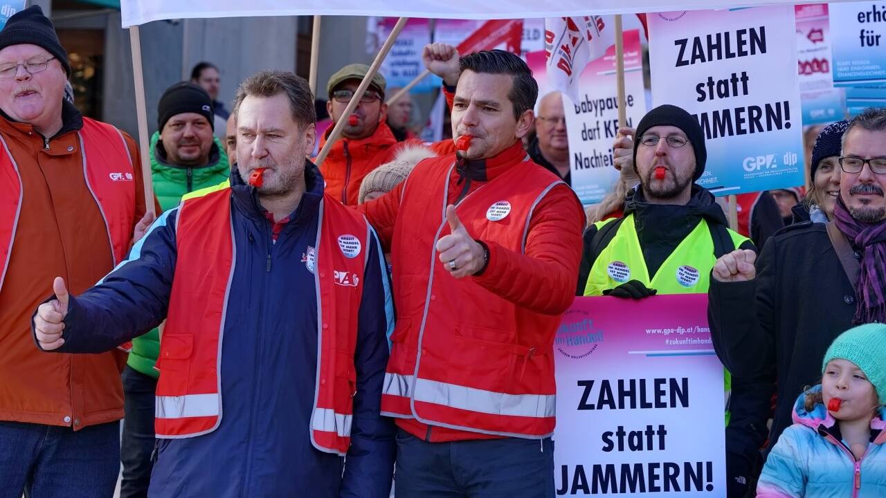 Auch in Salzburg wurde protestiert. 