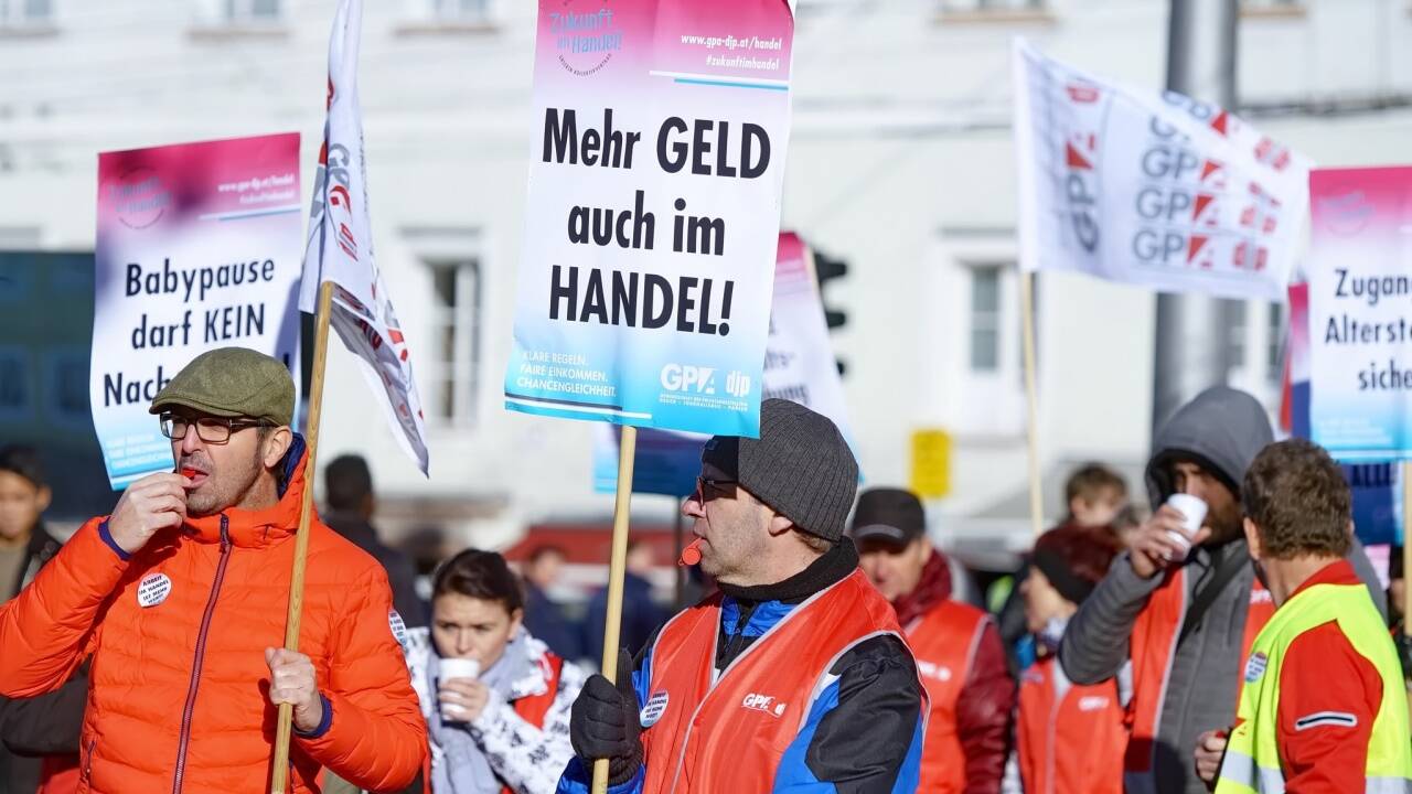 Auch in Salzburg wurde protestiert. 