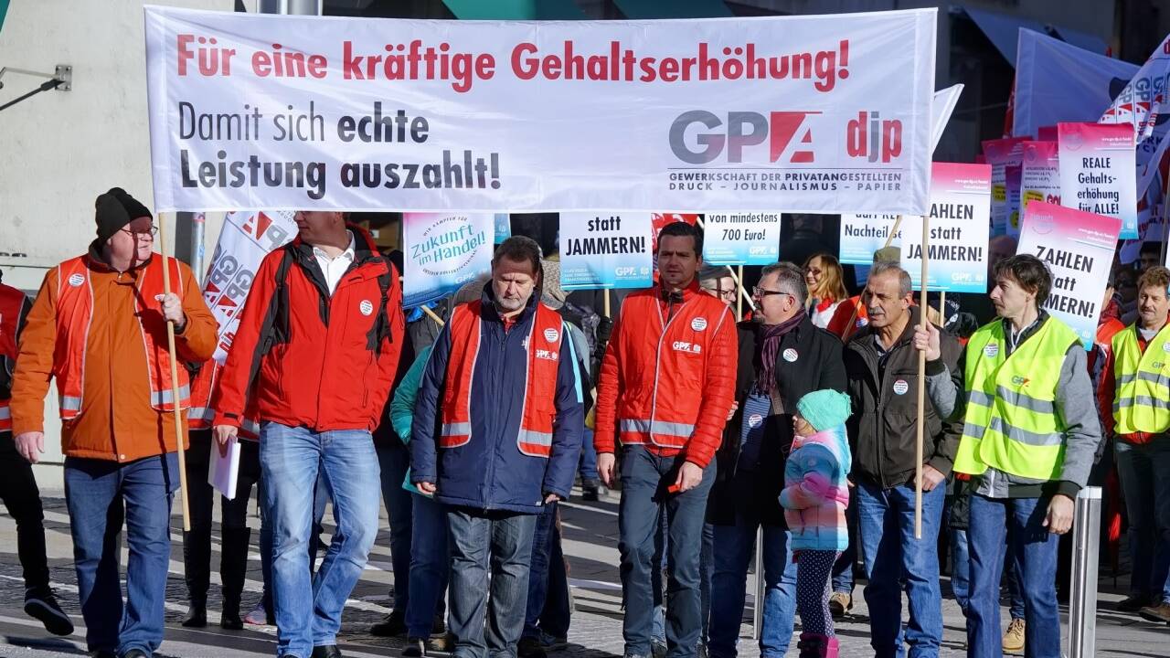 Auch in Salzburg wurde protestiert. 