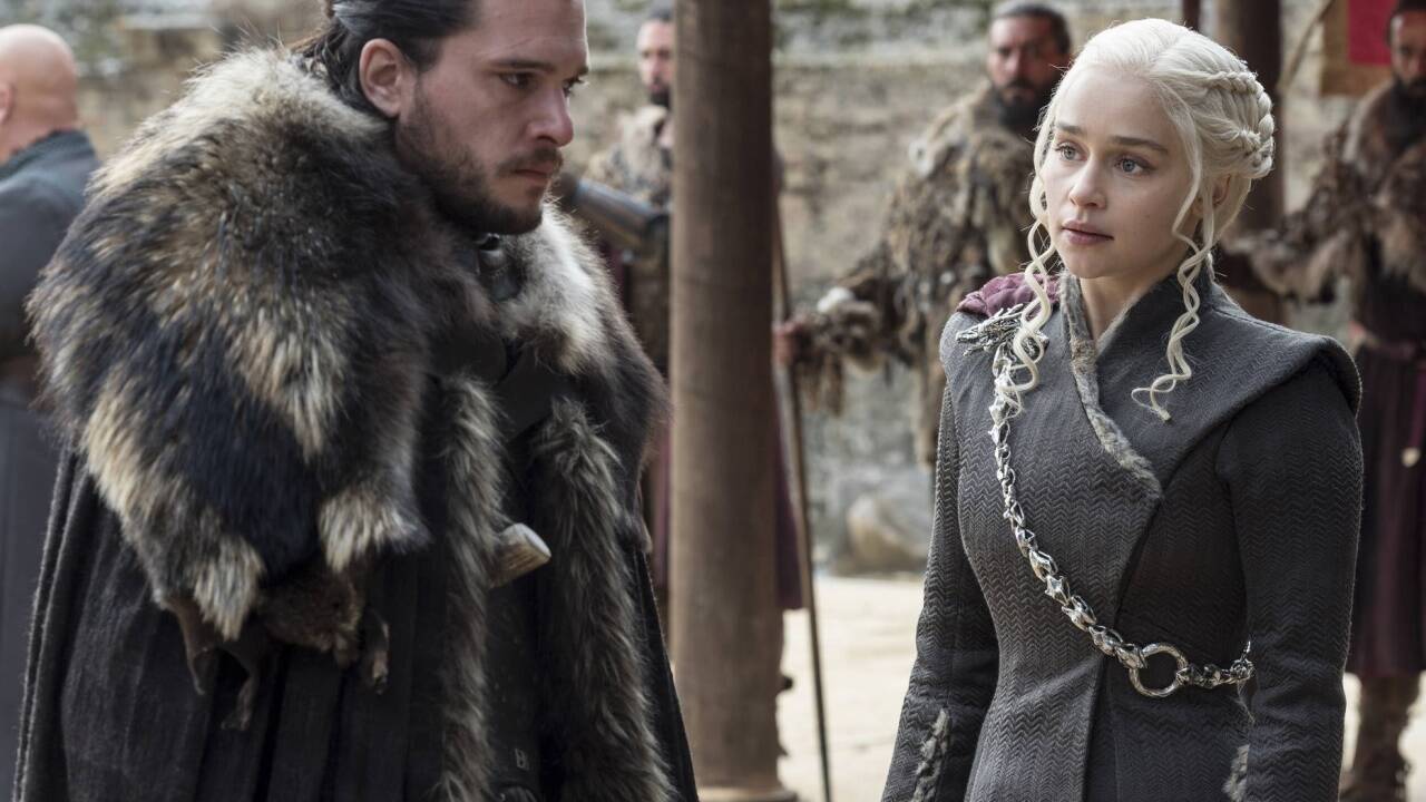 Zwei Überlebende: Jon Snow (Kit Harrington) und Daenerys Targaryen (Emilia Clarke) 