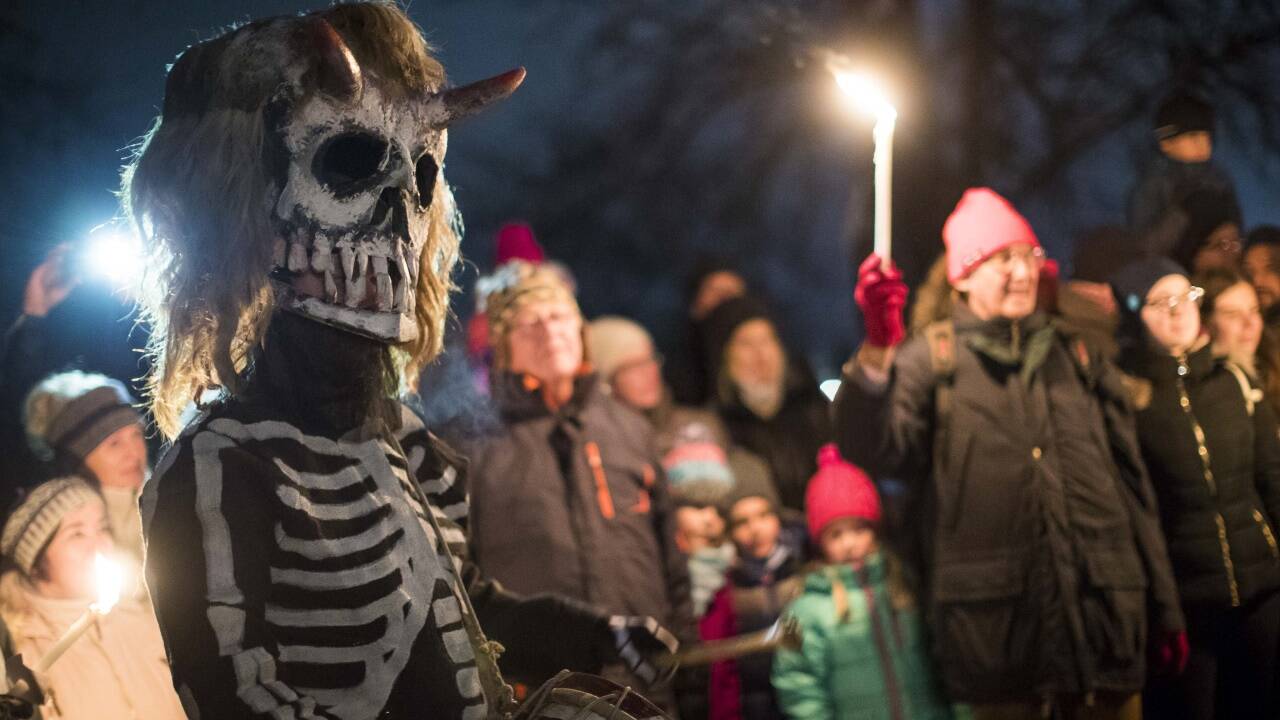 Am Donnerstagabend war die Wilde Jagd vom Unterberg wieder unterwegs – heuer in Anif. 