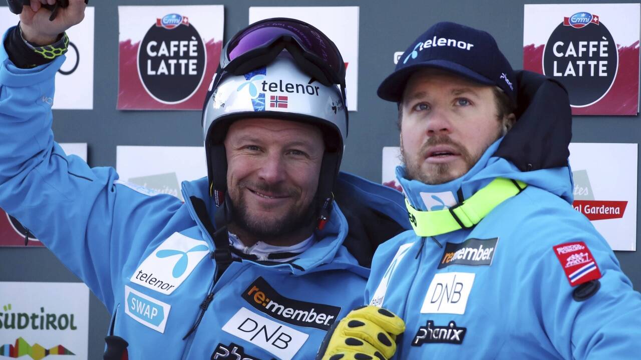 Starker Auftritt der Norweger: Aksel Lund Svindal und Kjetil Jansrud. 